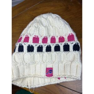 Buffalo Bills NFL Pink Knit Hat Cap Breast Cancer Beanie Women's OSFM‎